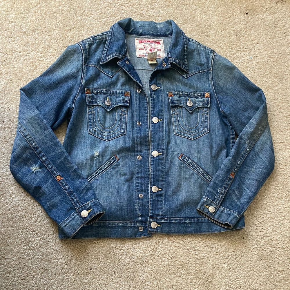 True Religion Jean jacket XL
